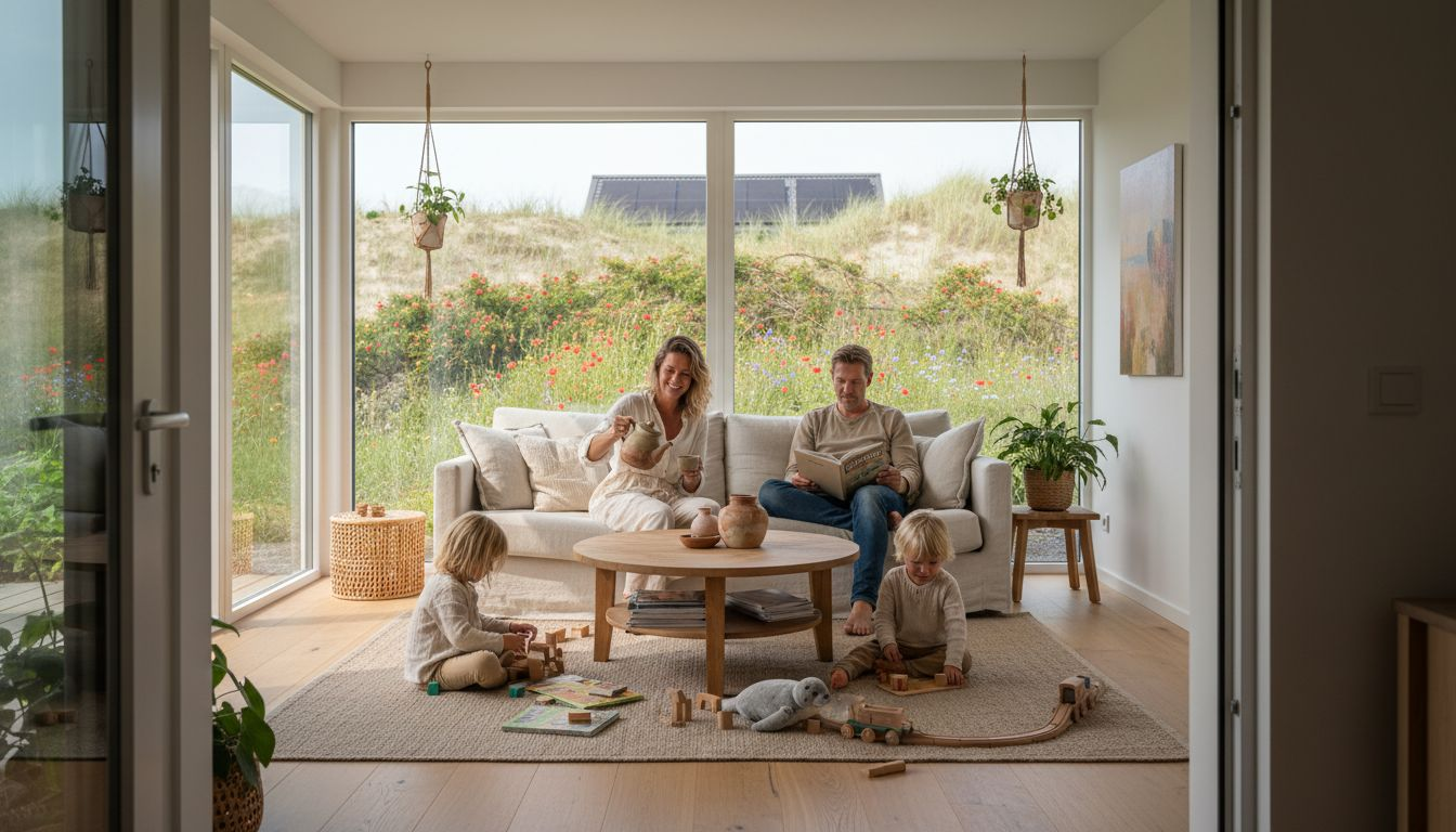 Samen tot rust komen in een duurzaam vakantiehuis op Ameland