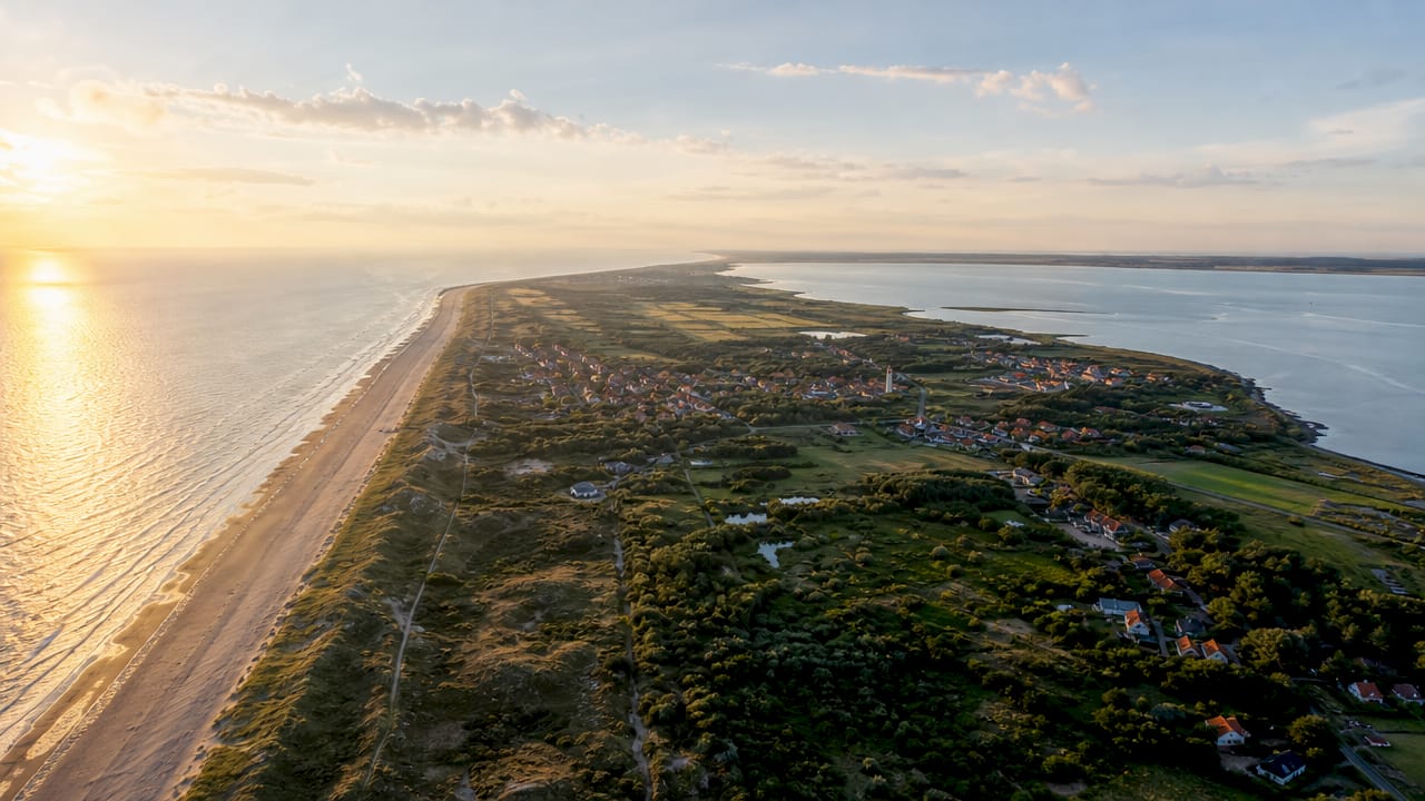 Ameland van boven: een prachtig uitzicht op het strand en de gezellige dorpjes